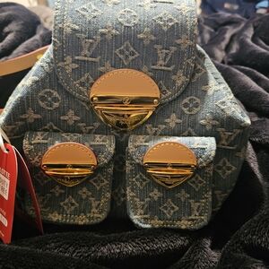 Blue Monogram Mini Backpack